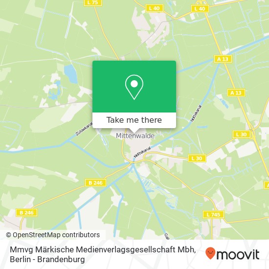 Mmvg Märkische Medienverlagsgesellschaft Mbh map