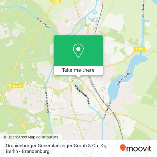 Oranienburger Generalanzeiger Gmbh & Co. Kg map