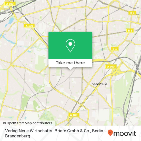 Карта Verlag Neue Wirtschafts- Briefe Gmbh & Co.