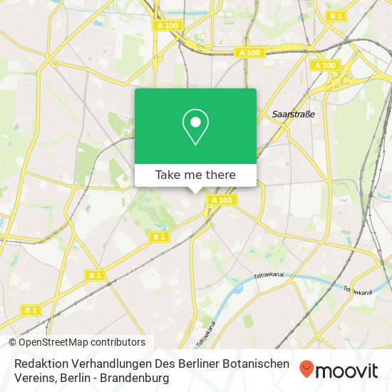 Redaktion Verhandlungen Des Berliner Botanischen Vereins map