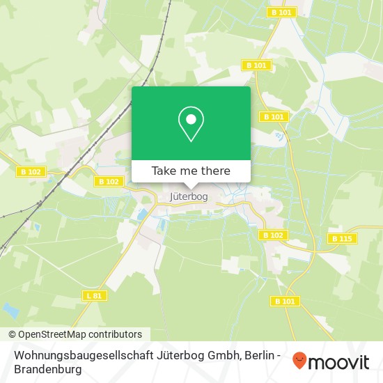 Wohnungsbaugesellschaft Jüterbog Gmbh map