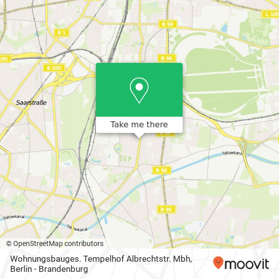 Wohnungsbauges. Tempelhof Albrechtstr. Mbh map