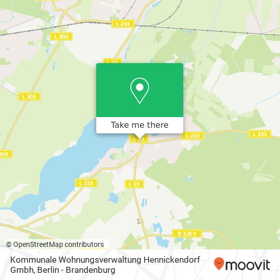 Kommunale Wohnungsverwaltung Hennickendorf Gmbh map