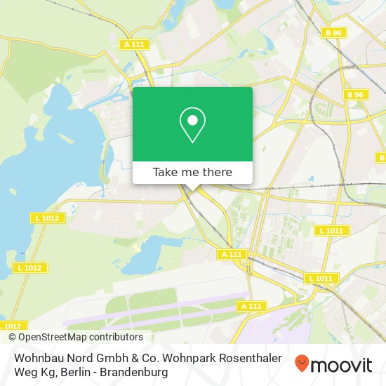 Карта Wohnbau Nord Gmbh & Co. Wohnpark Rosenthaler Weg Kg