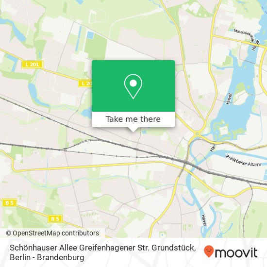 Schönhauser Allee Greifenhagener Str. Grundstück map