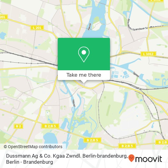 Карта Dussmann Ag & Co. Kgaa Zwndl. Berlin-brandenburg
