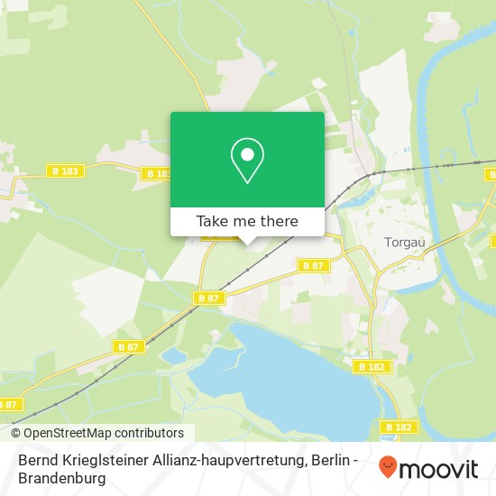 Bernd Krieglsteiner Allianz-haupvertretung map