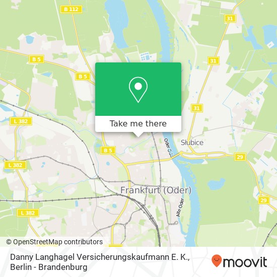 Danny Langhagel Versicherungskaufmann E. K. map