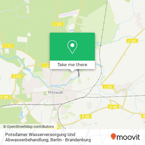 Potsdamer Wasserversorgung Und Abwasserbehandlung map