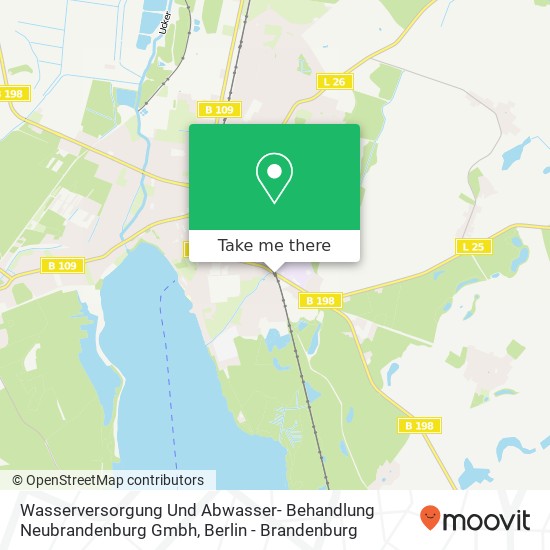 Wasserversorgung Und Abwasser- Behandlung Neubrandenburg Gmbh map