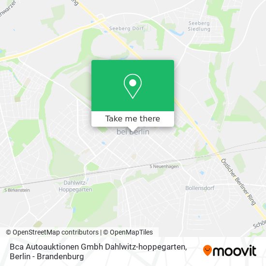 Карта Bca Autoauktionen Gmbh Dahlwitz-hoppegarten