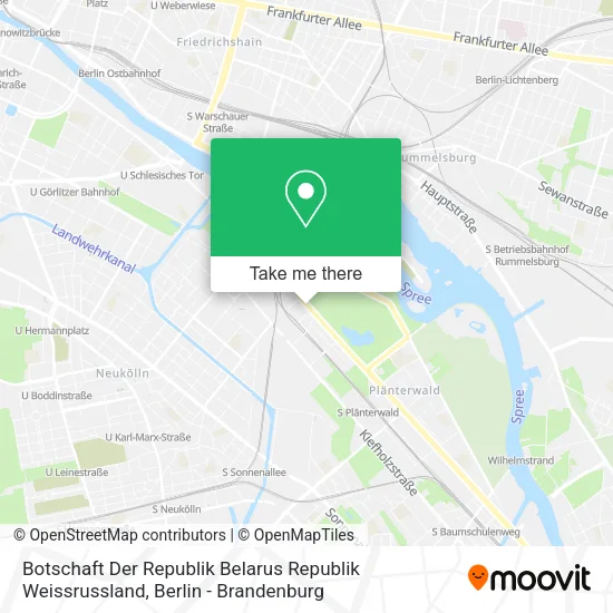 Карта Botschaft Der Republik Belarus Republik Weissrussland
