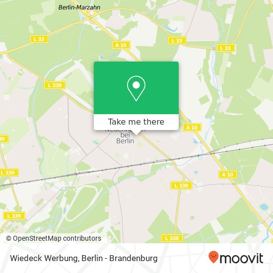 Wiedeck Werbung map