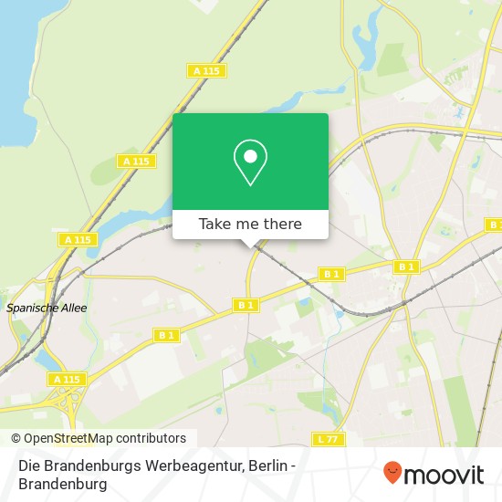 Die Brandenburgs Werbeagentur map