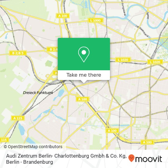 Audi Zentrum Berlin- Charlottenburg Gmbh & Co. Kg map