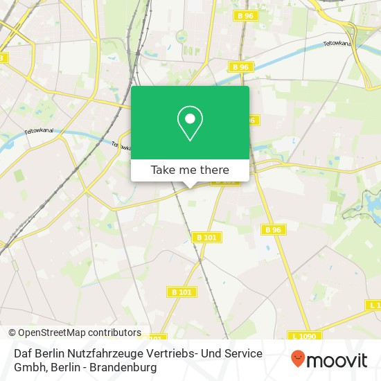 Daf Berlin Nutzfahrzeuge Vertriebs- Und Service Gmbh map