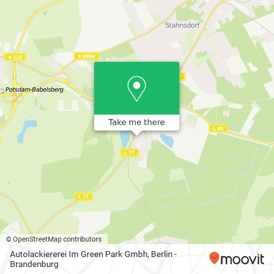 Карта Autolackiererei Im Green Park Gmbh