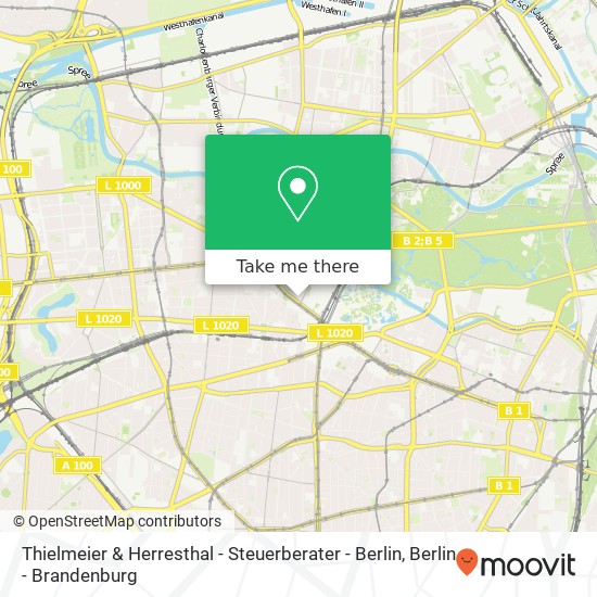 Thielmeier & Herresthal - Steuerberater - Berlin map