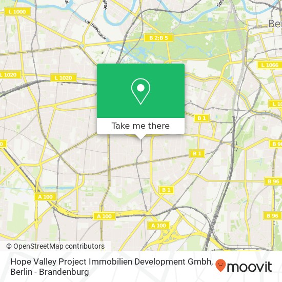 Hope Valley Project Immobilien Development Gmbh map