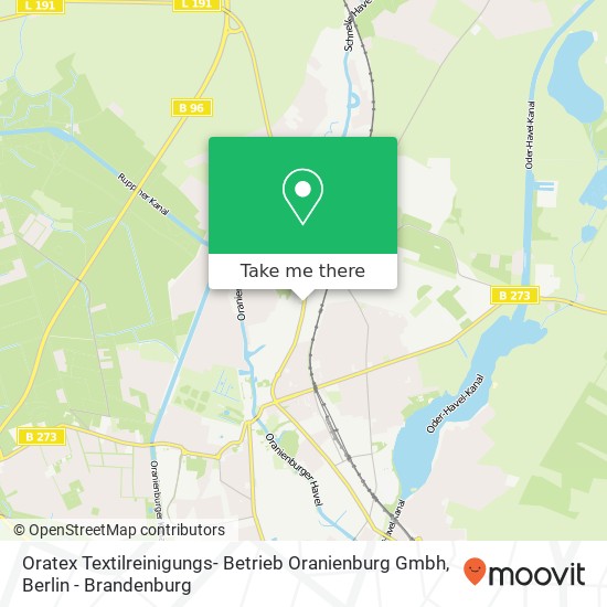 Oratex Textilreinigungs- Betrieb Oranienburg Gmbh map