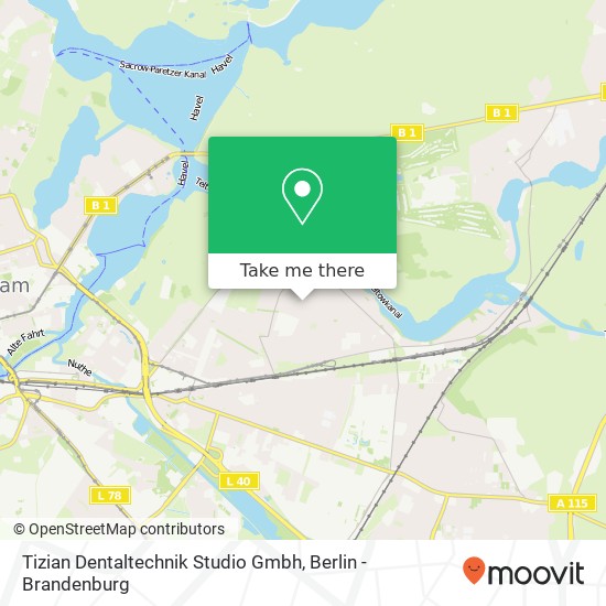 Tizian Dentaltechnik Studio Gmbh map
