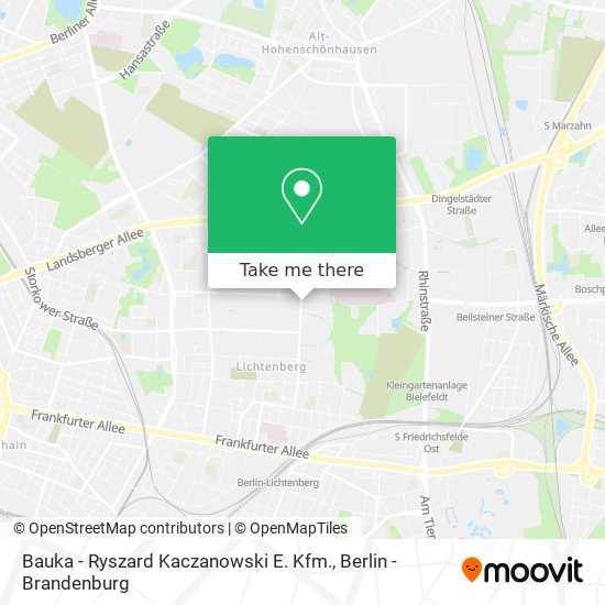 Bauka - Ryszard Kaczanowski E. Kfm. map