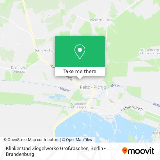 Карта Klinker Und Ziegelwerke Großräschen