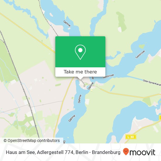 Haus am See, Adlergestell 774 map