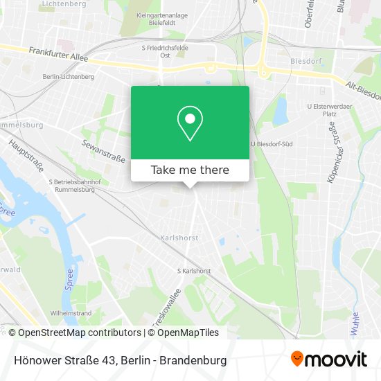 Hönower Straße 43 map