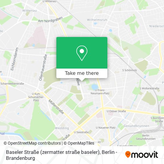 Baseler Straße (zermatter straße baseler) map