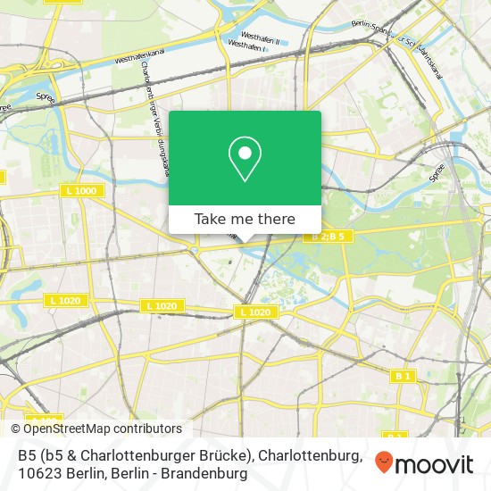 B5 (b5 & Charlottenburger Brücke), Charlottenburg, 10623 Berlin map