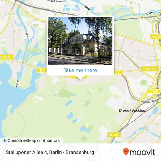 Карта Stallupöner Allee 4, Stallupöner Allee 4, 14055 Berlin, Deutschland