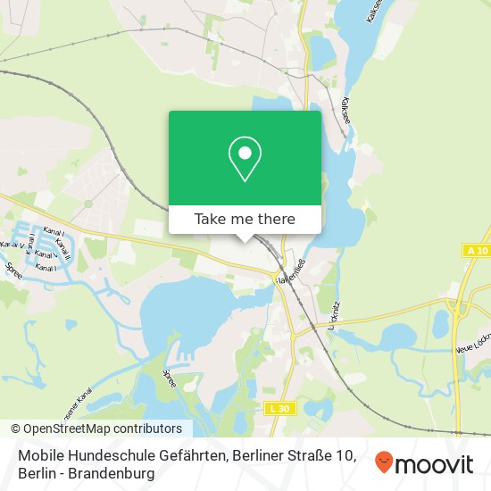 Mobile Hundeschule Gefährten, Berliner Straße 10 map