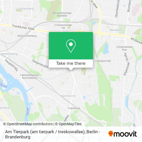 Карта Am Tierpark (am tierpark / treskowallee)