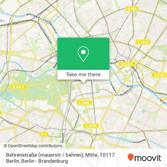 Behrenstraße (mauerstr / behren), Mitte, 10117 Berlin map