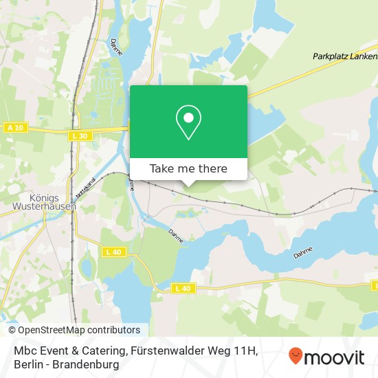 Mbc Event & Catering, Fürstenwalder Weg 11H map