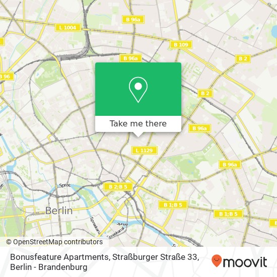 Bonusfeature Apartments, Straßburger Straße 33 map