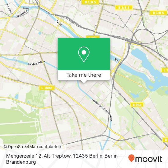 Mengerzeile 12, Alt-Treptow, 12435 Berlin map