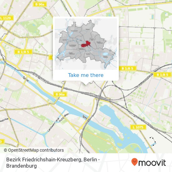 Bezirk Friedrichshain-Kreuzberg, Kita Gryphiusstraße 34, 10245 Berlin, Deutschland map