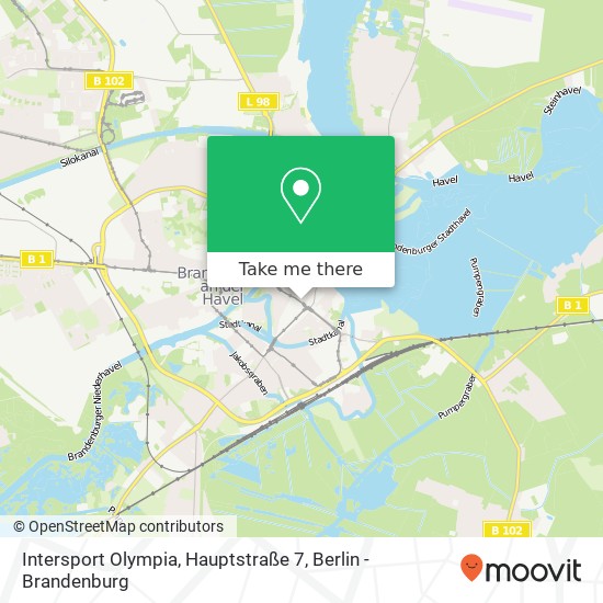 Карта Intersport Olympia, Hauptstraße 7