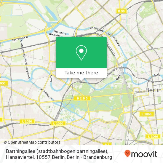 Bartningallee (stadtbahnbogen bartningallee), Hansaviertel, 10557 Berlin map