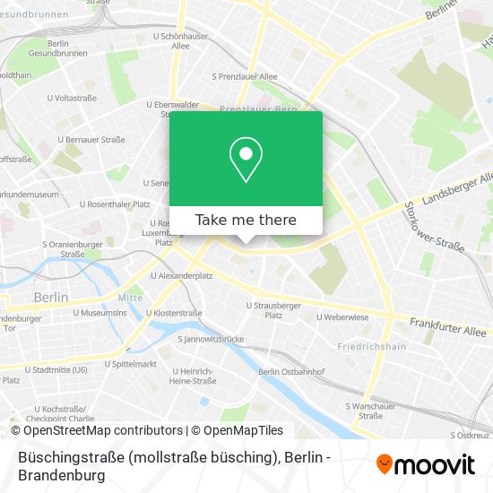Карта Büschingstraße (mollstraße büsching)