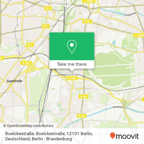 Карта Boelckestraße, Boelckestraße, 12101 Berlin, Deutschland