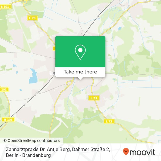 Zahnarztpraxis Dr. Antje Berg, Dahmer Straße 2 map