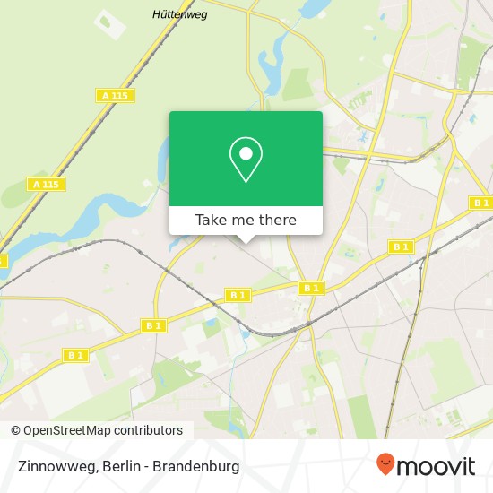 Zinnowweg, Zinnowweg, 14163 Berlin, Deutschland map