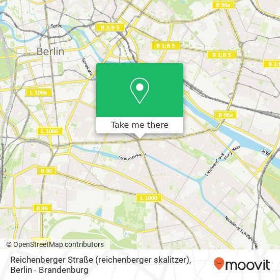 Reichenberger Straße (reichenberger skalitzer), Kreuzberg, 10999 Berlin map