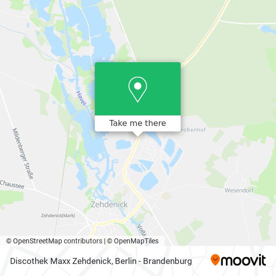 Discothek Maxx Zehdenick map