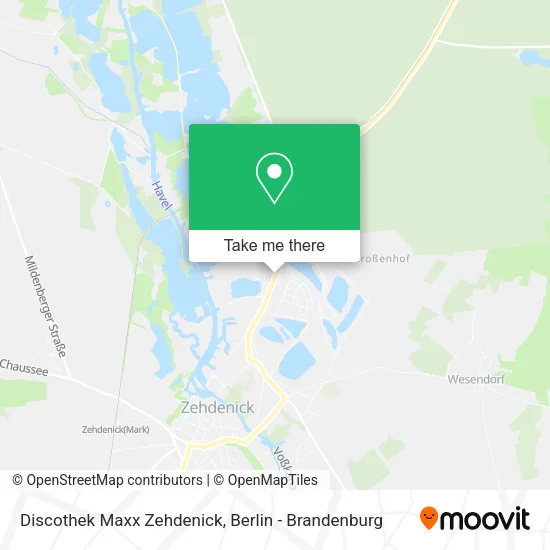 Карта Discothek Maxx Zehdenick