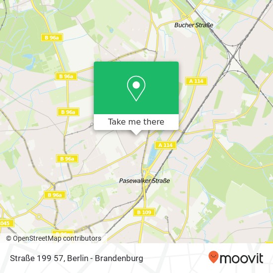 Карта Straße 199 57, Französisch Buchholz, 13127 Berlin
