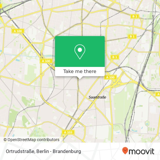 Ortrudstraße, Ortrudstraße, 12159 Berlin, Deutschland map